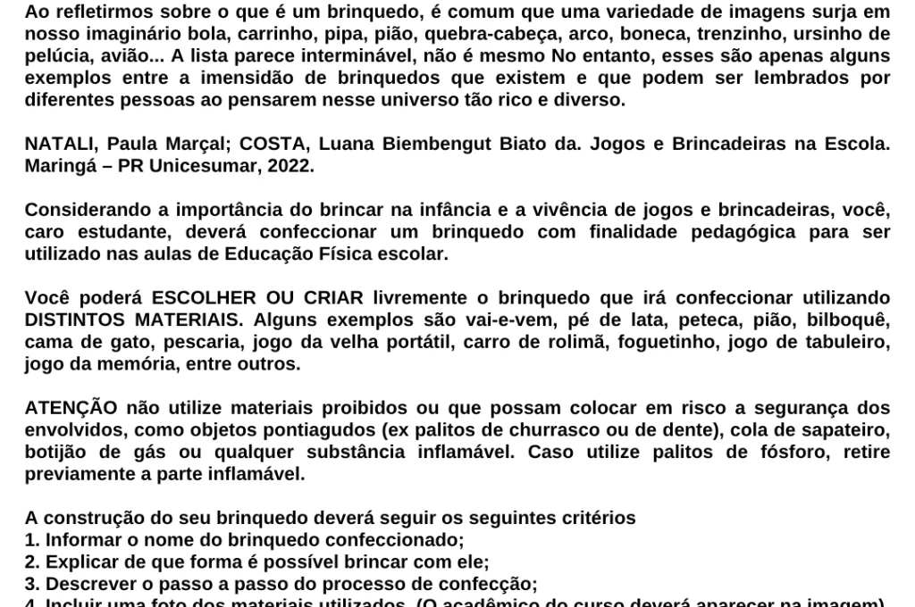 JOGOS E BRINCADEIRAS NA ESCOLA